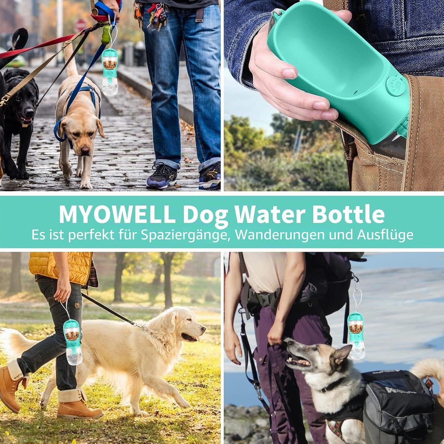 2-in-1 Dog Water Bottle